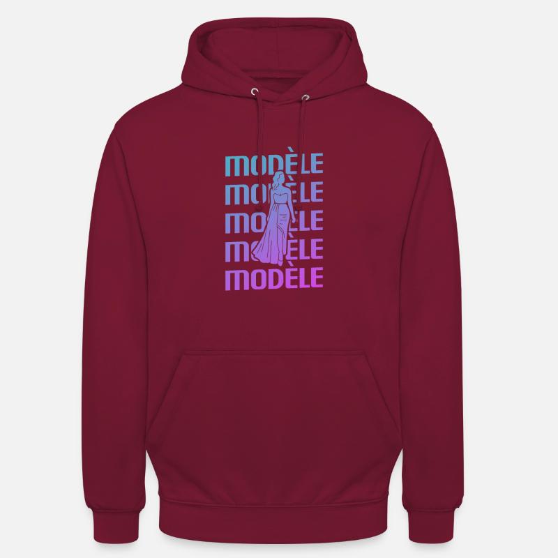 Retro Modèle Modélisation Modélisme - Sweat-shirt à capuche unisexe - bordeaux