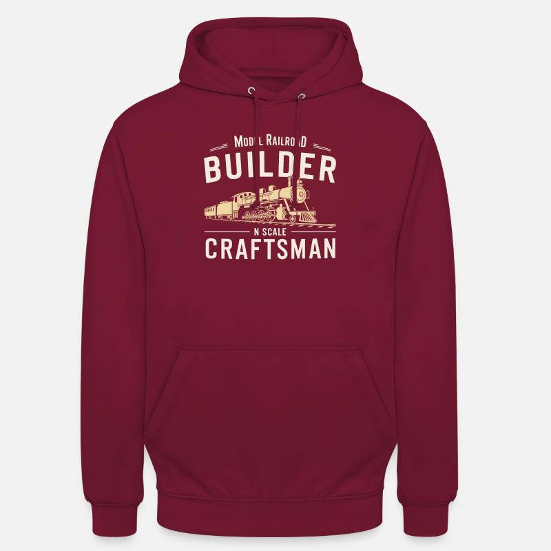 Précision dans le modélisme - Sweat-shirt à capuche unisexe - bordeaux