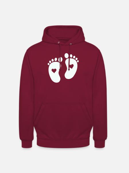 Baby feet - Unisex Hoodie - bordeaux