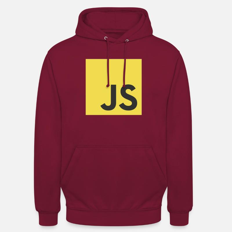 JavaScript - Programmer (frontend/backend) - Unisex Hoodie - bordeaux