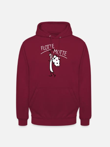 flotte Motte - Unisex Hoodie - Bordeaux