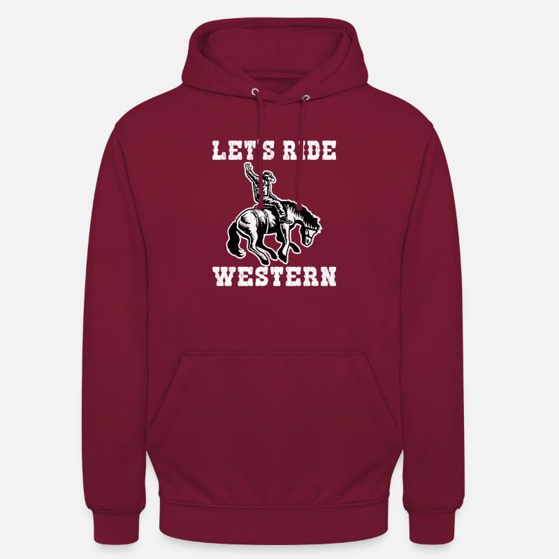 Permet de monter l'enfer occidental - Sweat-shirt à capuche unisexe - bordeaux