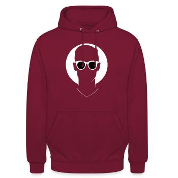 Mystic Vision - Unisex Hoodie - Bordeaux - Vorne - Alina (178cm) & Michal (187cm)