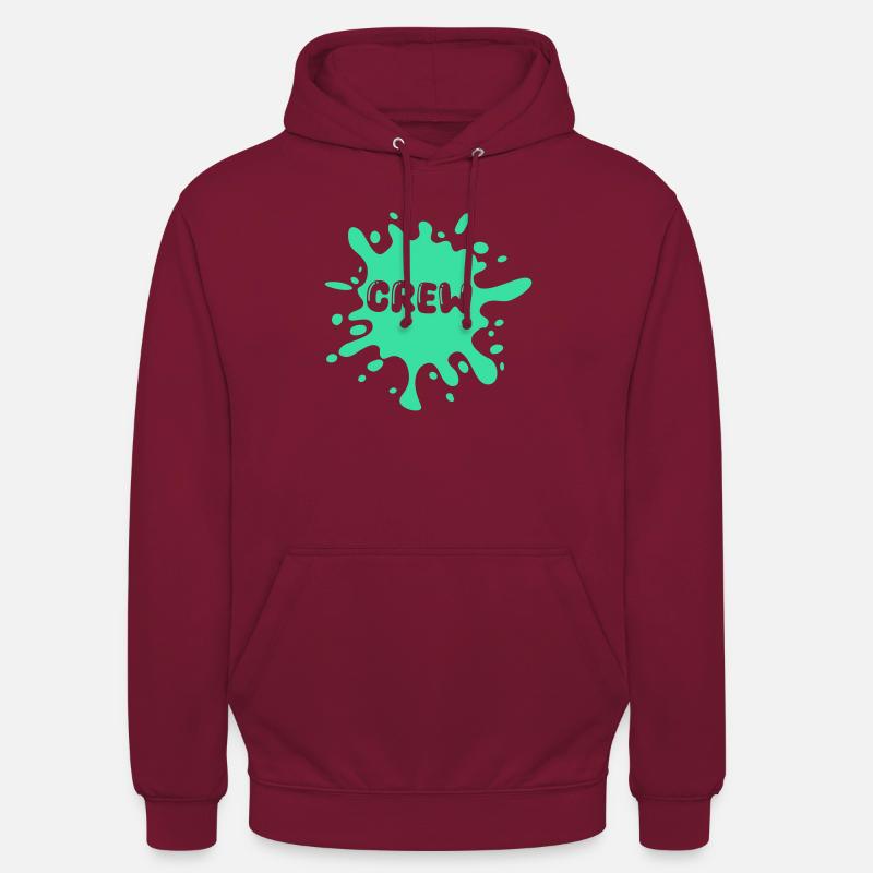 Blobs d’équipage - Sweat-shirt à capuche unisexe - bordeaux