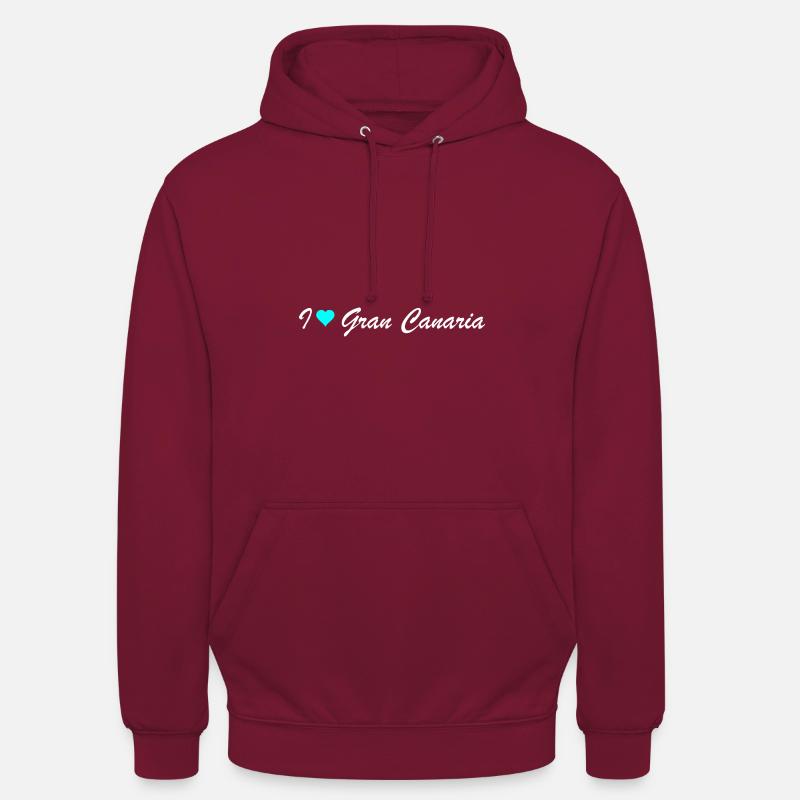 Gran Canaria - Sweat-shirt à capuche unisexe - bordeaux