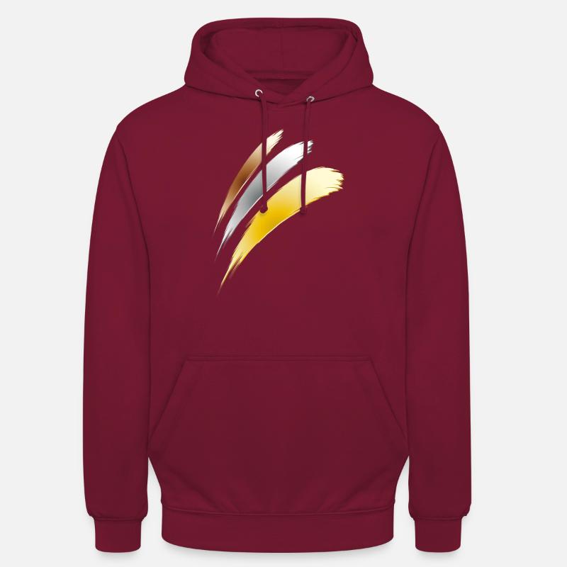or argent bronze - Sweat-shirt à capuche unisexe - bordeaux
