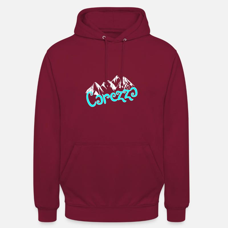 Carezza - Sweat-shirt à capuche unisexe - bordeaux