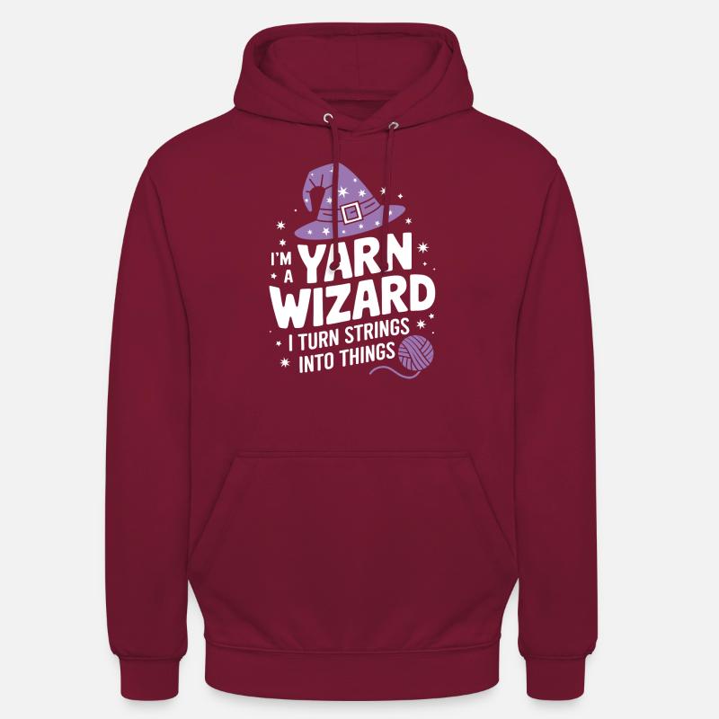 Unleash creativity with wool - Unisex Hoodie - bordeaux
