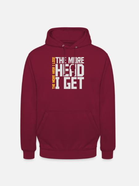 I get more head - Unisex Hoodie - bordeaux