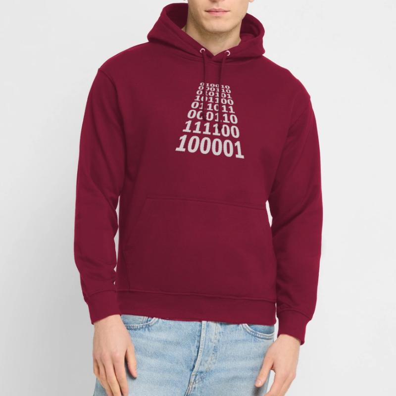 Langage de programme de code binaire Sweat-shirt à capuche unisexe