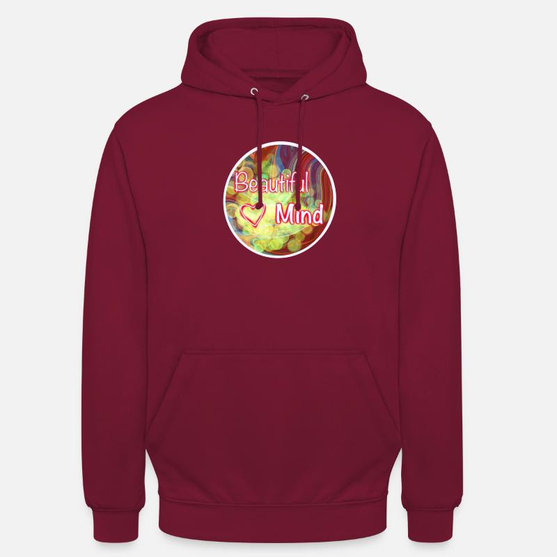 ADHD -ADHD Beautiful Mind - Unisex Hoodie - bordeaux