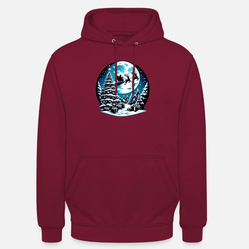 Weihnachtskugel | Schneekugel Christmas Xmas - Unisex Hoodie - Bordeaux