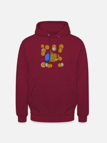 Saint Nicholas Chocolate Coins - Unisex Hoodie - bordeaux
