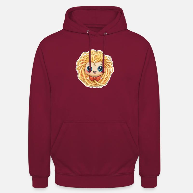 FILLE SPAGHETTI - Sweat-shirt à capuche unisexe - bordeaux