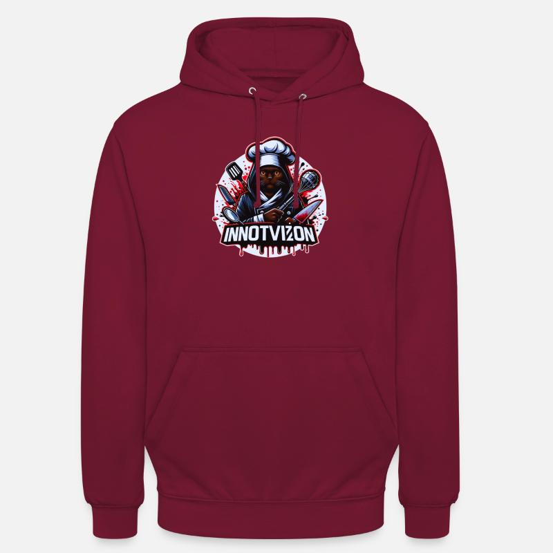 chef de la peur - Sweat-shirt à capuche unisexe - bordeaux