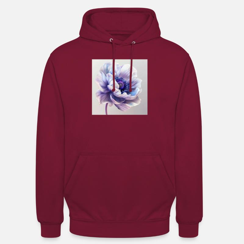 Violet Macro 5 - Sweat-shirt à capuche unisexe - bordeaux