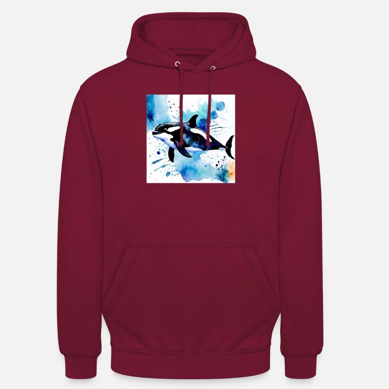 Style orque - Sweat-shirt à capuche unisexe - bordeaux