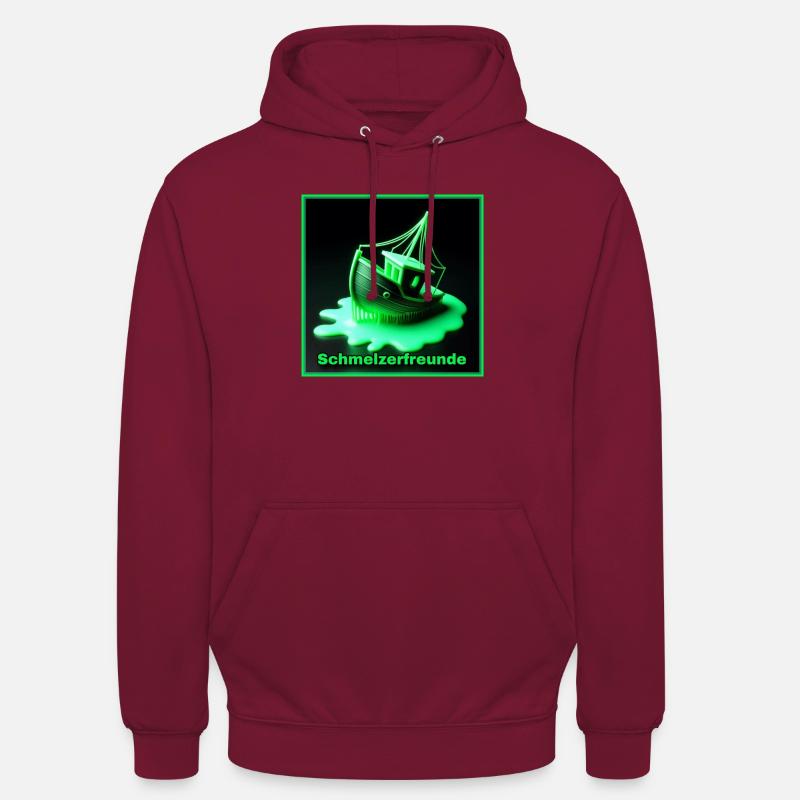 3D Drucker - Schmelzerfreunde - Unisex Hoodie - Bordeaux