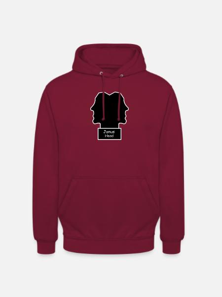 Janus Head - Unisex Hoodie - bordeaux
