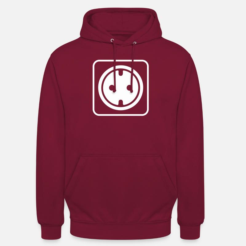 Icône de la prise - Sweat-shirt à capuche unisexe - bordeaux
