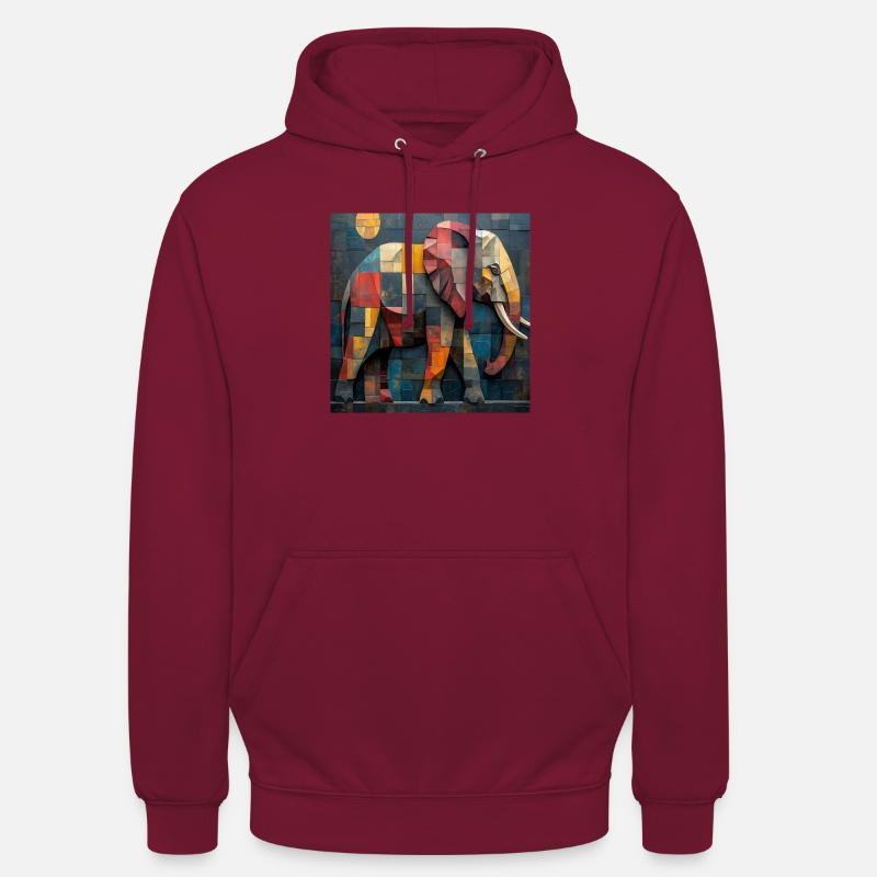 Elefant - Unisex Hoodie - Bordeaux