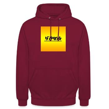 King - Unisex Hoodie - bordeaux - Front - Alina (178cm) & Michal (187cm)