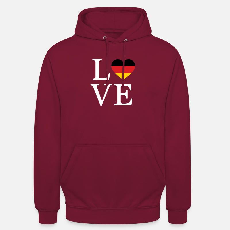 Germany Minimalist Script - Unisex Hoodie - Bordeaux