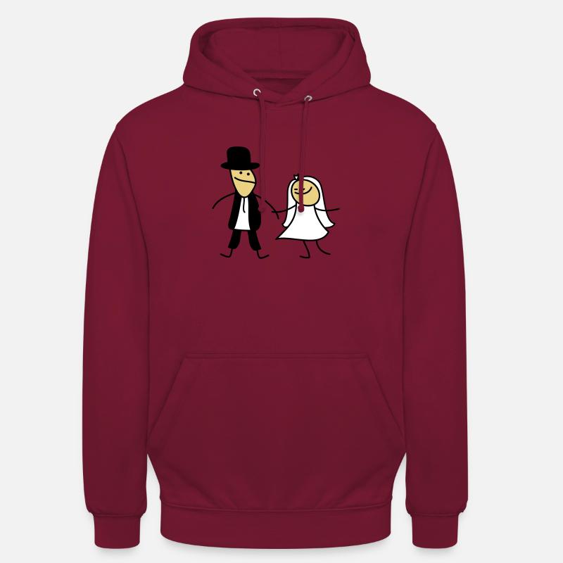 Brautpaar (b) - Unisex Hoodie - Bordeaux
