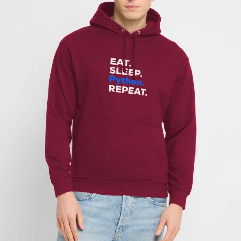 Eat Sleep Python Repeat Sweat-shirt à capuche unisexe