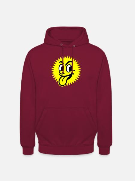 Sun Summer Face - Unisex Hoodie - bordeaux