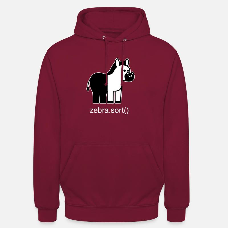 Assorted zebra - Unisex Hoodie - bordeaux