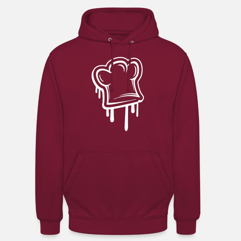 Cuisson de la bonnet - Sweat-shirt à capuche unisexe - bordeaux