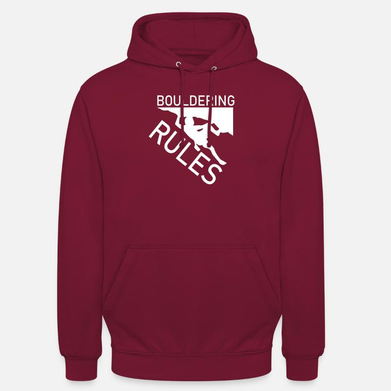 Bouldern Klettern Climbing - Unisex Hoodie - Bordeaux