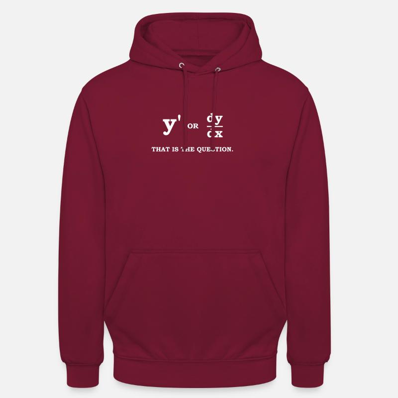Mathematic math teacher student deriving formula - Unisex Hoodie - bordeaux