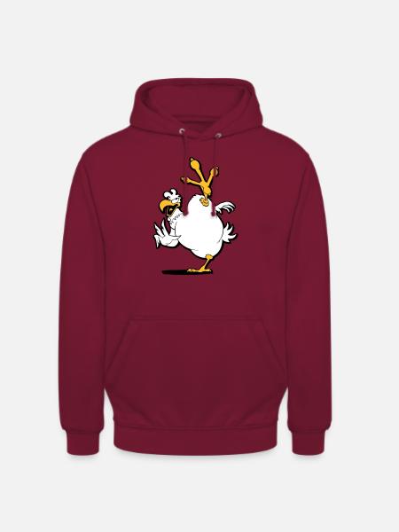 kung_fu_chicken - Unisex Hoodie - bordeaux