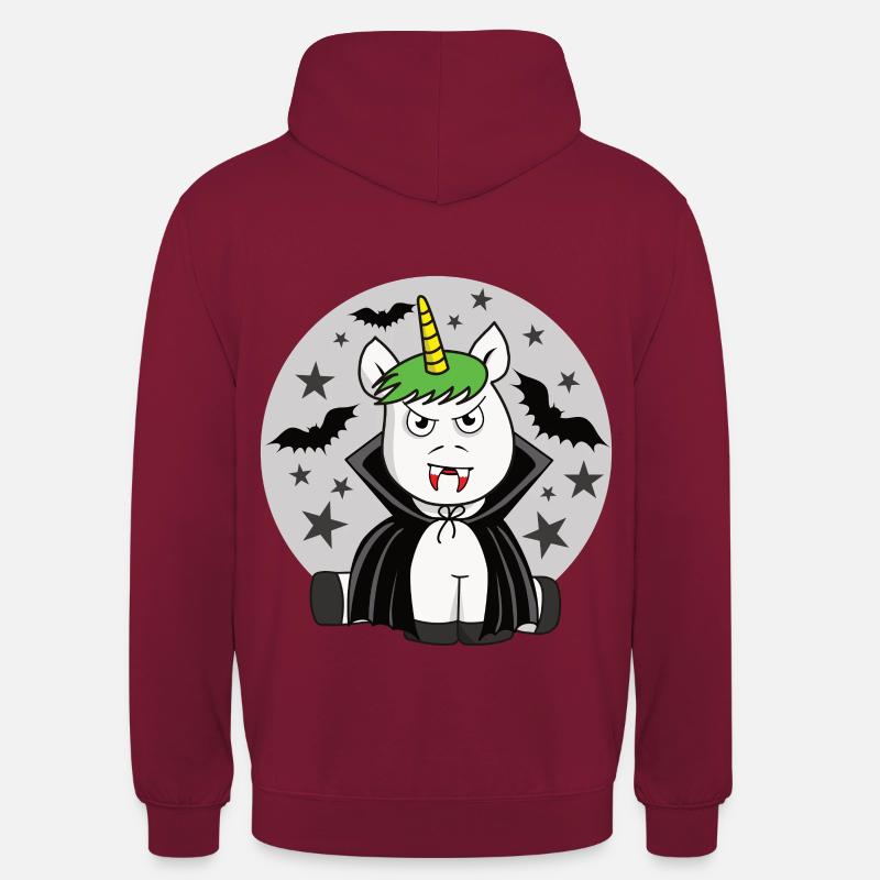 Licorne de vampire - Sweat-shirt à capuche unisexe - bordeaux