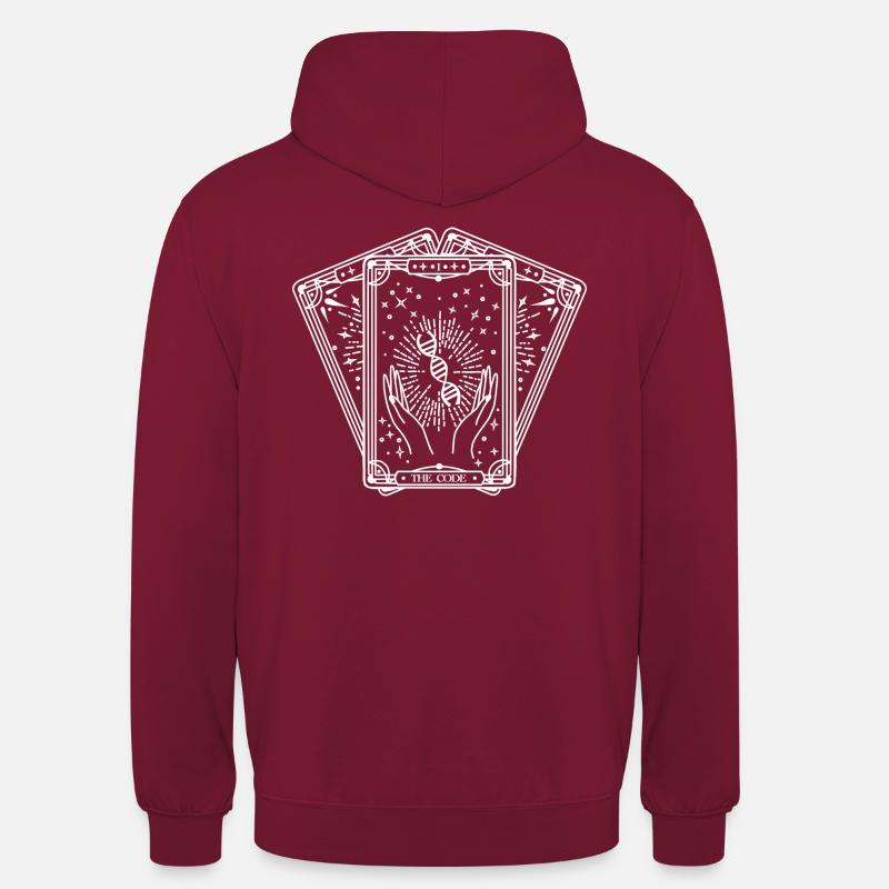 The Code Deck (white) - Unisex Hoodie - bordeaux