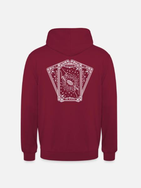 The Power Deck (weiß) - Unisex Hoodie - Bordeaux