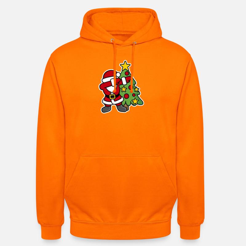 Dabbin' around the Christmas tree - Unisex Hoodie - Orange
