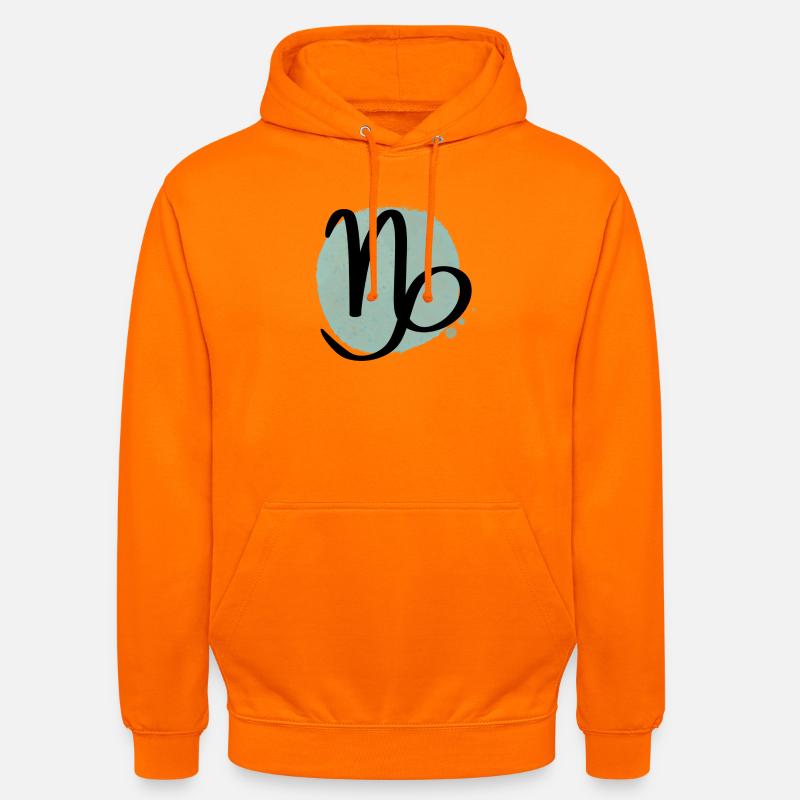 Sternzeichen Steinbock - Unisex Hoodie - Orange