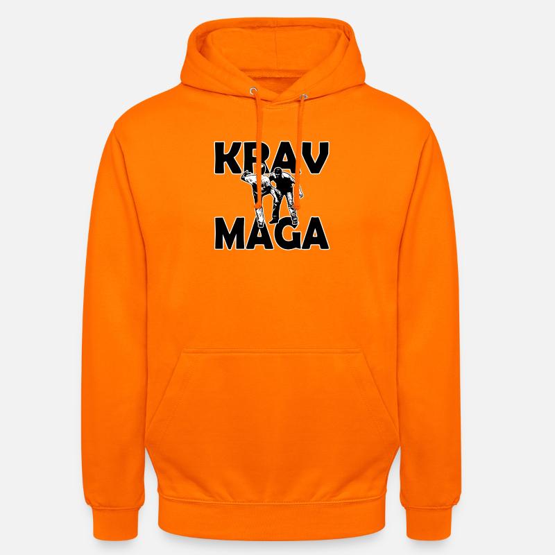 Krav Maga - Bluza z kapturem typu unisex - pomarańczowy