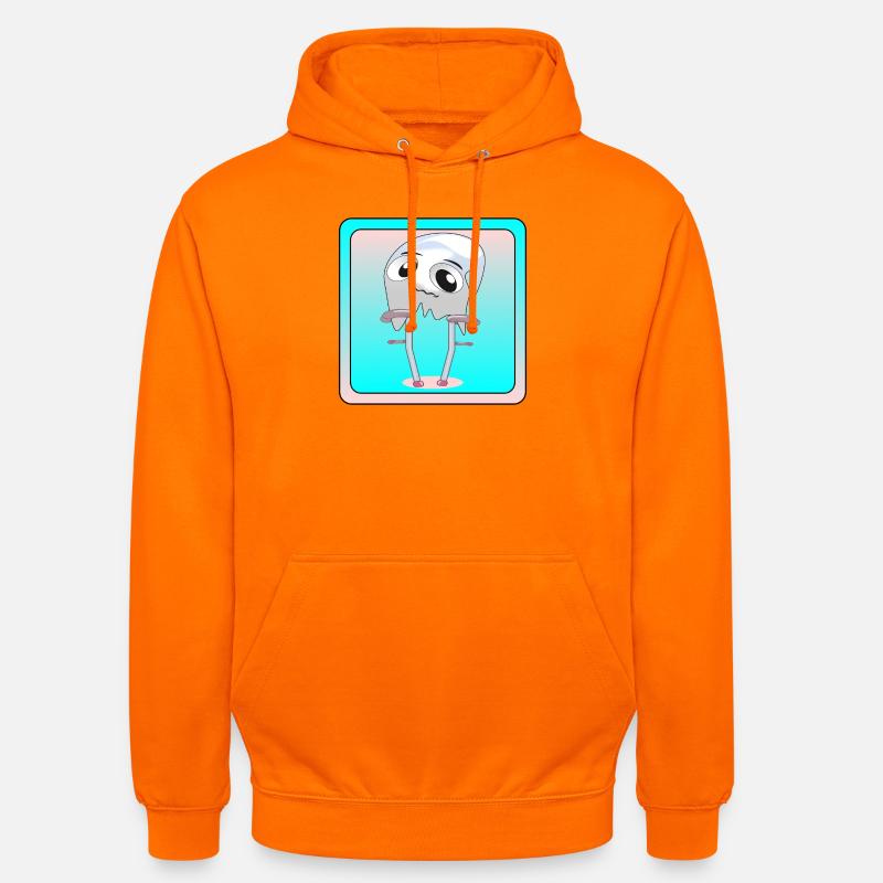 ESPRITS AVEC BÉQUILLES - MARCHEUR - GUÉRISON - Sweat-shirt à capuche unisexe - orange