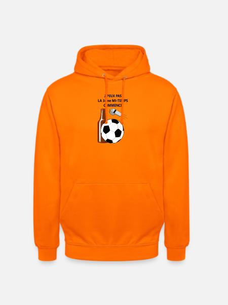 3 ème mi-temps - Sweat-shirt à capuche unisexe - orange