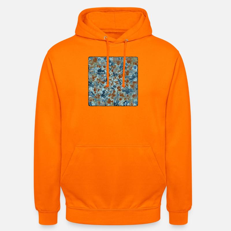Abstract Camouflage Pattern - Unisex Hoodie - orange