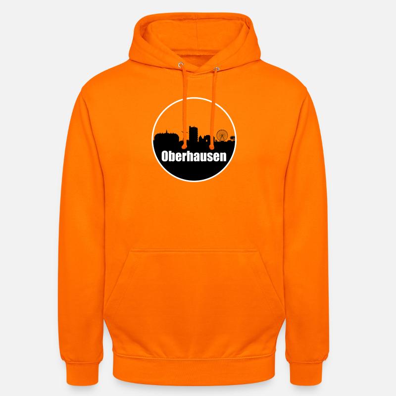 Oberhasuen Transparenz Skyline - Unisex Hoodie - Orange