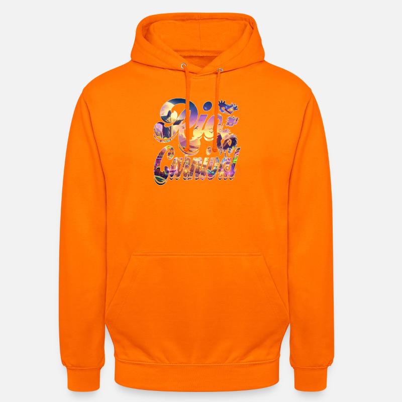 CARNAVAL DE RIO - Sweat-shirt à capuche unisexe - orange