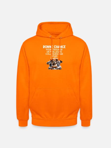 Lycka till att hitta bättre kollegor - Luvtröja unisex - orange