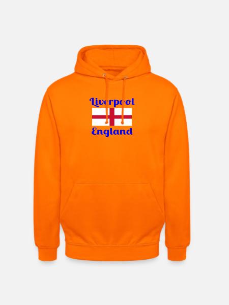 Liverpool England - Stylish prints - Unisex Hoodie - orange