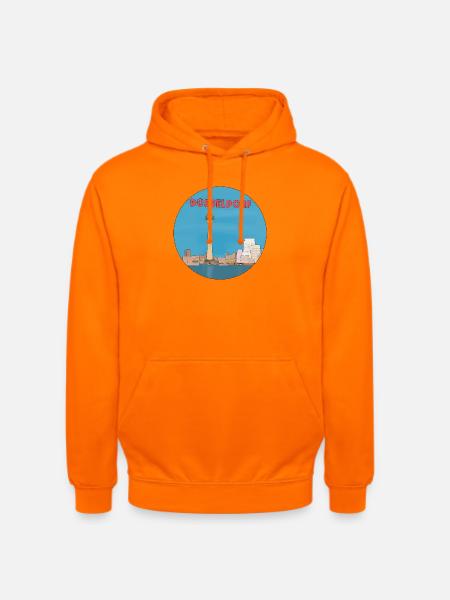 German City Düsseldorf - Unisex Hoodie - orange