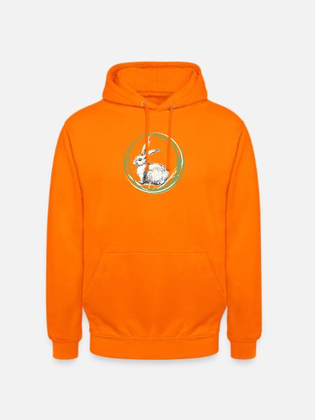 Bunny motif - Unisex Hoodie - orange